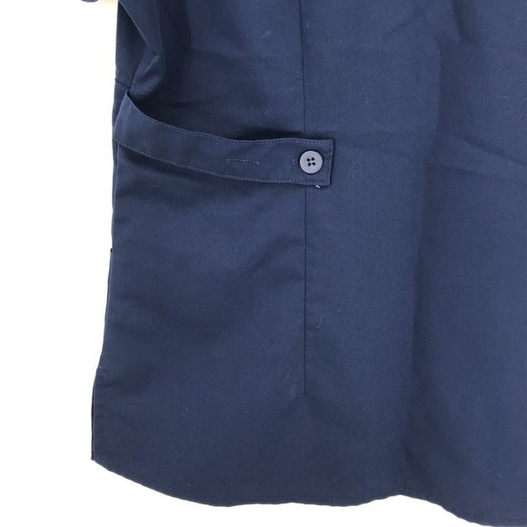 Barco Greys Anatomy Womens Scrub Top Large Blue Short Sleeve Shirt Pockets Nurse - Picture 12 of 15